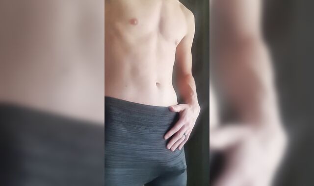 Twink teases his utter salute unveiling a hefty boy meat