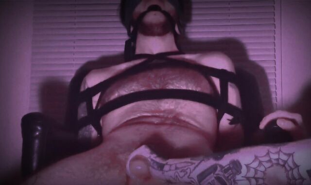 Wool Glazed Alt Stud Trussed, Ball-Ball-Gagged & Edged (YAM-SIZED Jism-Shot)