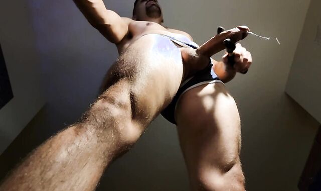 hitachi plaything causes yam-sized jism shots from folks man-meat