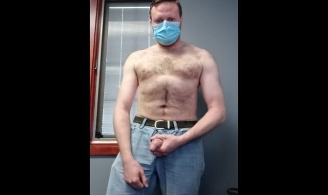 Stroking Off in my Office at Work