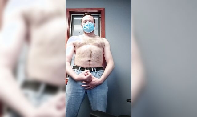 Stroking Off in my Office at Work