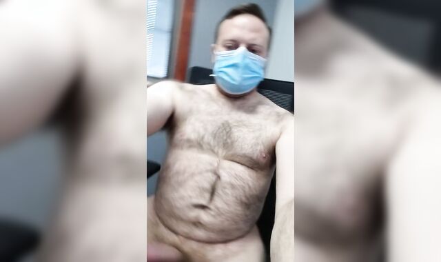 Stroking Off in my Office at Work