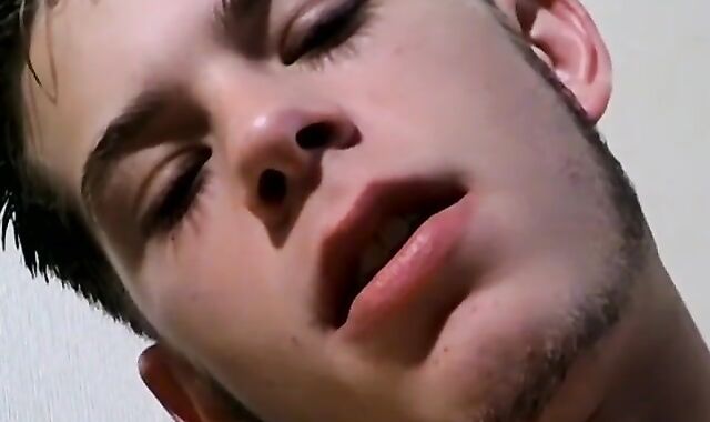 Nice twink smoker busts jizz before finishing ciggy