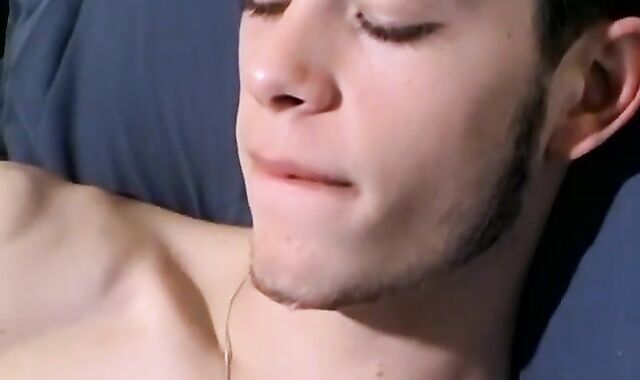 Nice twink smoker busts jizz before finishing ciggy