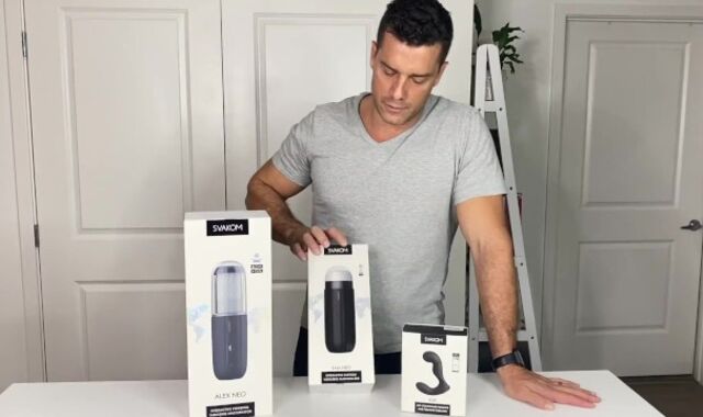 Svakon fuck-a-thon playthings, Sam Neo hook-up movie