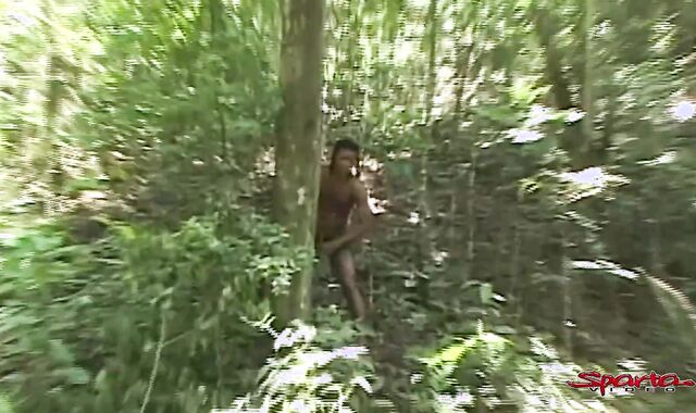 Sparta - two Hard Stiff-Ons Bootie Pulverize A Horny Twink In The Woods!