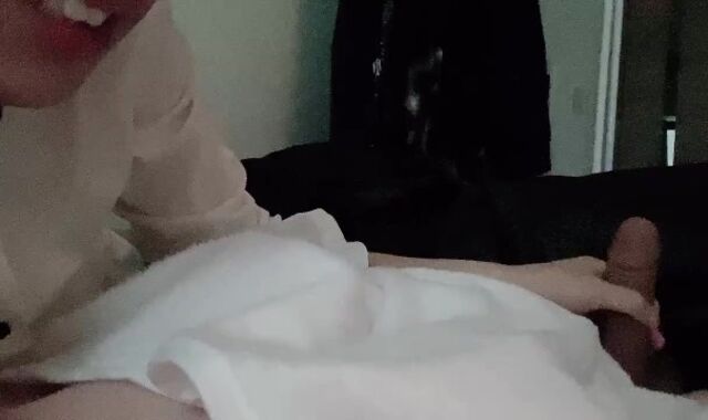 [BL] A mind-deepthroating member of society who makes a palm job while bullying a friend's morning standing dic