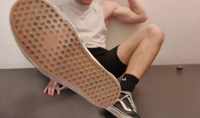 Ultra-Wild Soccer Player Jack off and Feet Dominance - Part 1