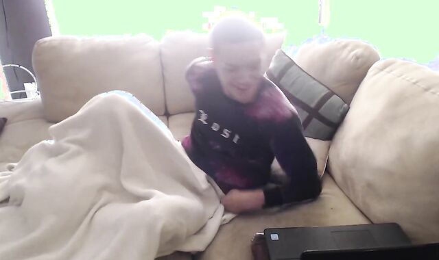 Caught Stroking Off & Cum