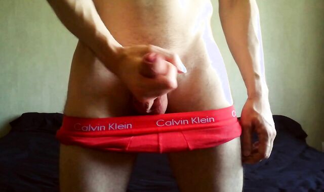 Lonely boy helps himself after watching porno