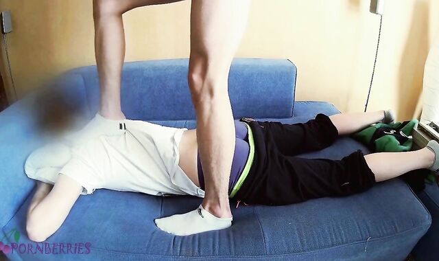 Guys innocent massage has turned into gay sexual plays and jizz-shot