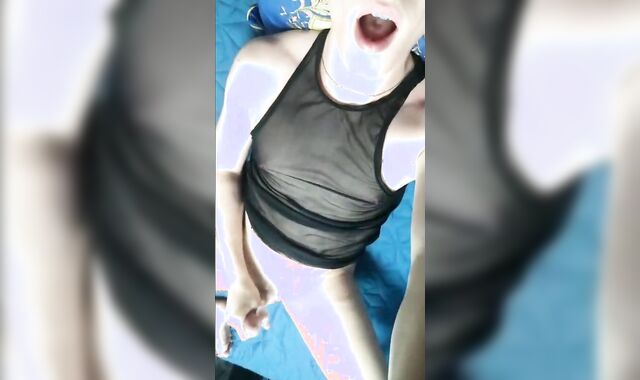 Perfectly cum on my hand and slurped