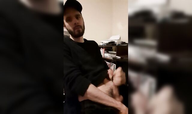 Redneck Far From Home Speaks Mushy, Milks Off, and Eats the Jizz off His Mitt