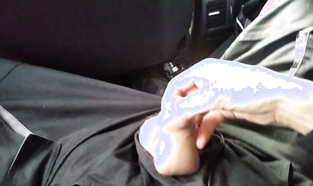 Filthy Man Fapping Thick Immense Pecker in Car at Work Break! Super-Fucking-Hot!
