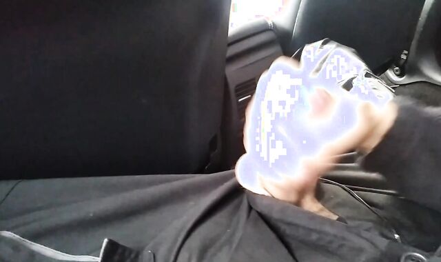 Filthy Man Fapping Thick Immense Pecker in Car at Work Break! Super-Fucking-Hot!