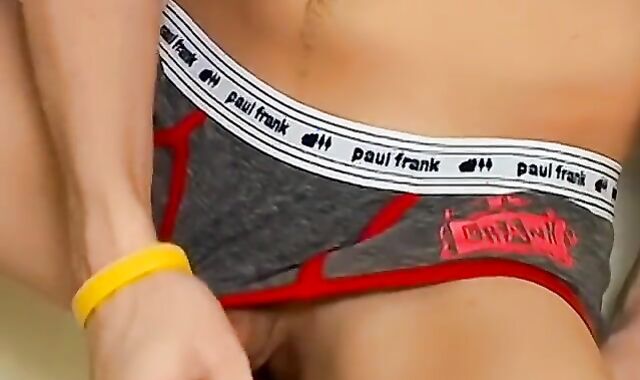 Voluptuous youngster teases his caboose fuck-hole and jacks in douche