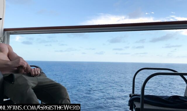 fapping off on my cruise ship balcony
