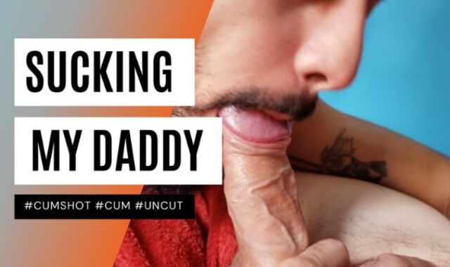 DEEP-BLOWING MY HUSBAND'S UNCUT BOY MAN ROD UNTIL HE JIZM