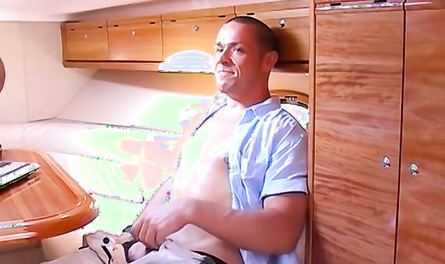 Interviewed British jock Zac jacks and ejaculates on camera