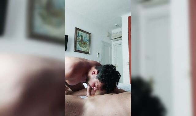 Ginger deep-inhaled in a hotel guest apartment voyeurs at the window