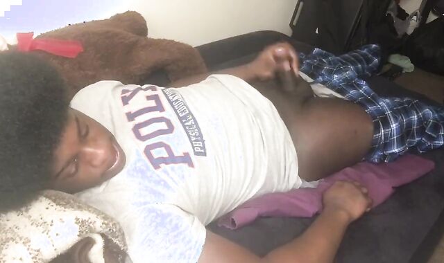 JACKING MY LARGE DARK-HUED JIZZ-SHOTGUN WHILE SEEING FLICKS OF ME & MY GF / SMOKING WHILE LISTENING TO MY PLAYLIST ????????????????