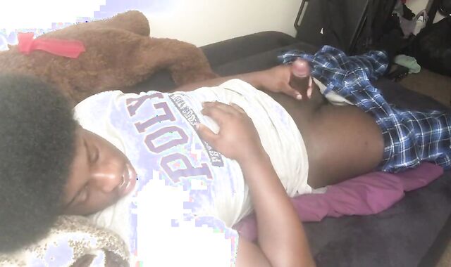 JACKING MY LARGE DARK-HUED JIZZ-SHOTGUN WHILE SEEING FLICKS OF ME & MY GF / SMOKING WHILE LISTENING TO MY PLAYLIST ????????????????