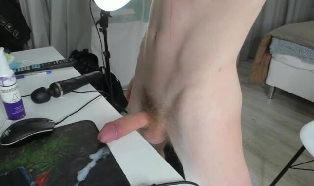 Jizz on the mouse pad