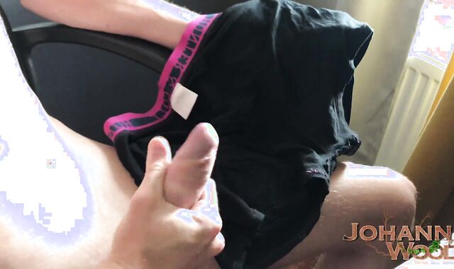 Filling up my lingerie with CUM for YOU - Huuuge cash-shots - Johann Hard-On