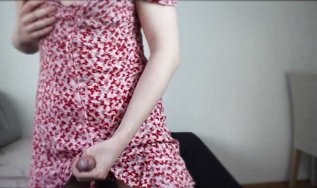 Ultra-Ultra-Cute sissy femboy having phat cum load