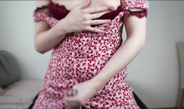 Ultra-Ultra-Cute sissy femboy having phat cum load