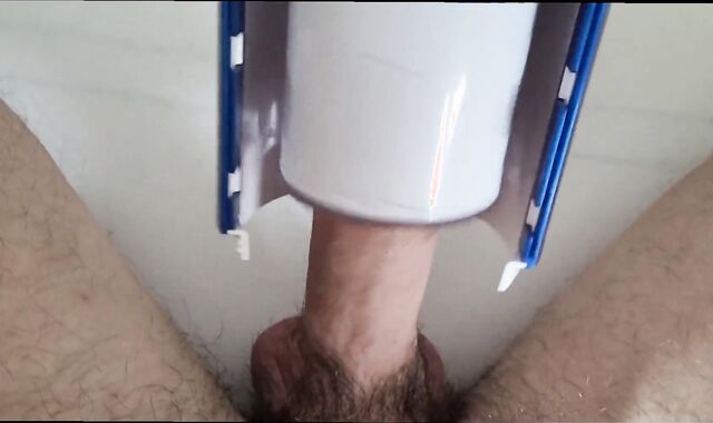 Trying Automatic Masturbator For Highly Very First Time ! "MILKY CREAMY JIZZ"