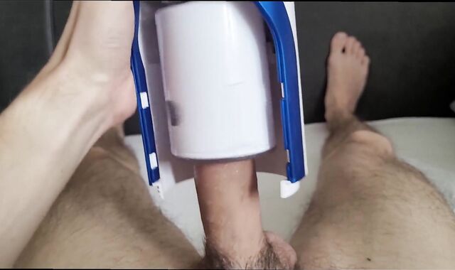 Trying Automatic Masturbator For Highly Very First Time ! "MILKY CREAMY JIZZ"
