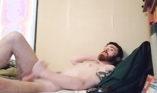 Masturbating until a really loud ejaculation