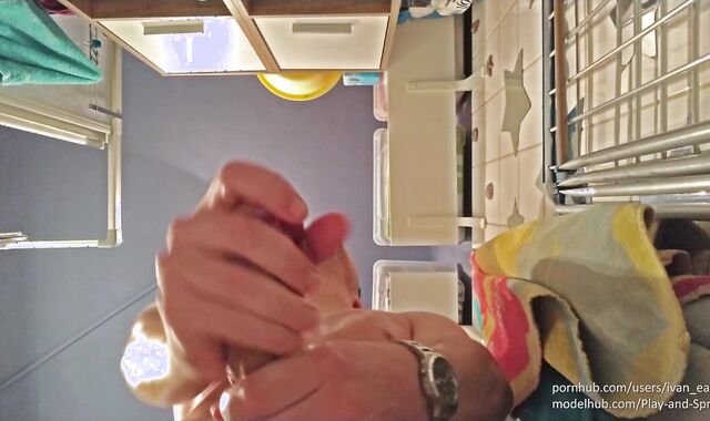 Imagine jism running in rivulets on your face ( look from below and oil fetish)