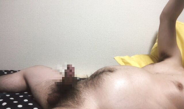ドで全裸でちんちん触ってたら射精しちゃった