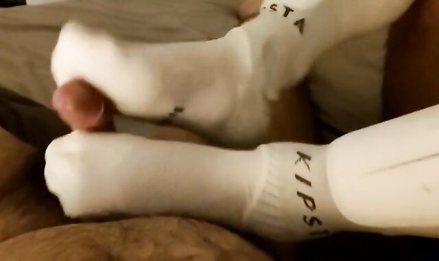 White soccer socks sockjob preview