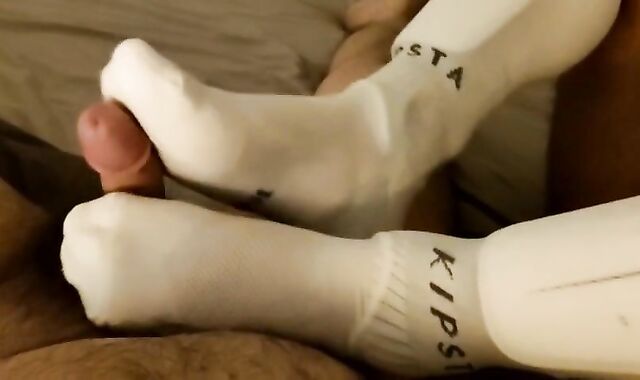 White soccer socks sockjob preview