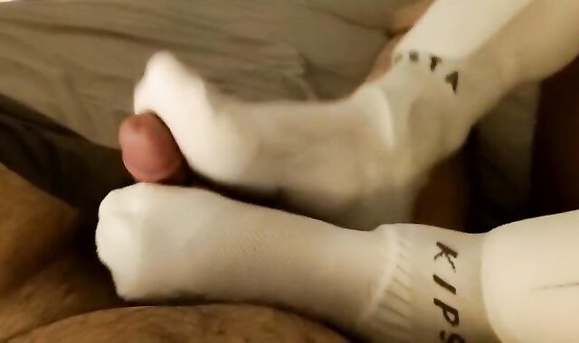 White soccer socks sockjob preview