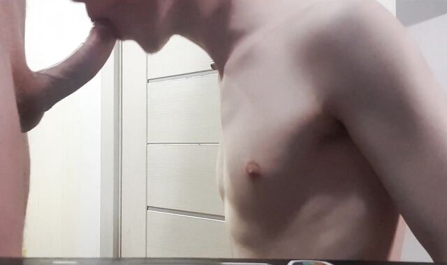 Russian teenage breezy roughly cum in mouth