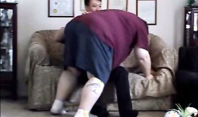 Fucking a Superchub Upside Down