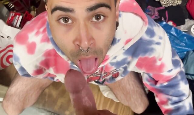 Tugging my brother-in-law-in-law in the storage unit