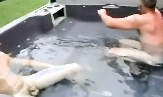 Supah-Mischievous dangled amateurs beefstick inhaling and milking outdoor