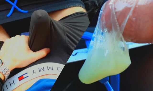 The guy crammed the enjoy mitten to the top with nads guy goo while sitting in the camper