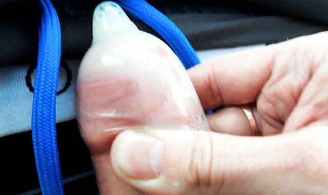 The guy crammed the enjoy mitten to the top with nads guy goo while sitting in the camper