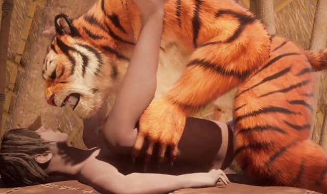 Hefty Tiger Shoots A Explosion Inside Youngster Dude w/ Inner Climax (Wool Facialed Homo Hook-Up) | Supah-Insatiable Life Furries