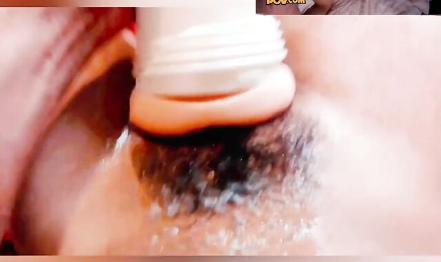 Gamer loses Fleshlight Chastity to Nicole Aniston with 5 studs watchin