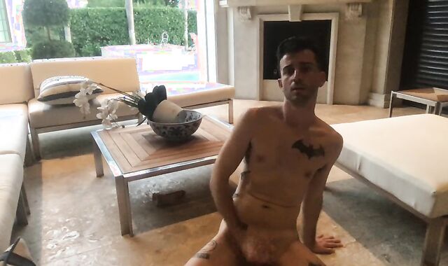 Fapping off and faux manstick have joy outside