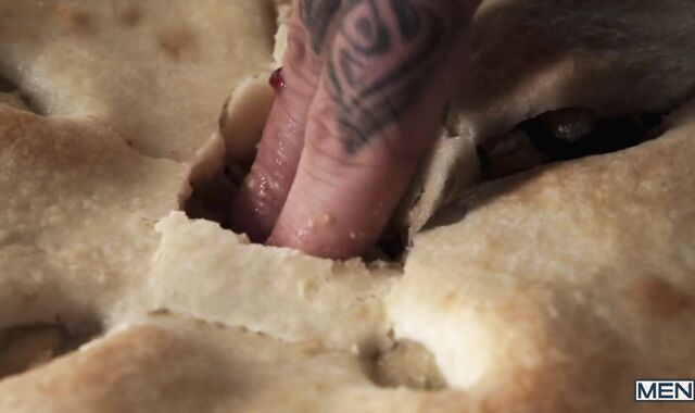 Fellows - Theo Ross starts pulverizing the macaroni and is about to stuff the turkey when When Kit spunks in