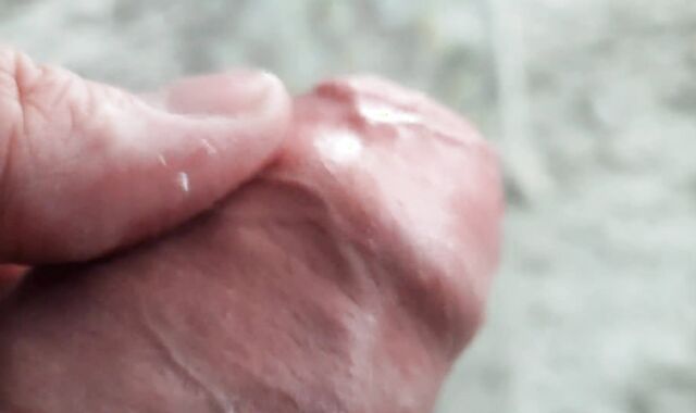 The janitor found a used love glove and added his portion of fellow goo