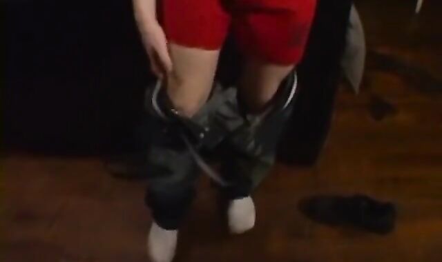 Mind-Deep-Throating feet youthfull gay jerking off his meaty monstrous boy meat